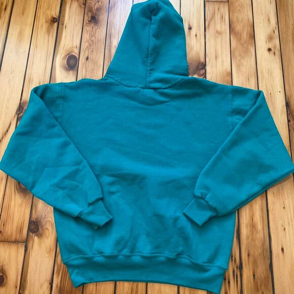 Vintage 1990s Green Tommy Hilfiger Graphic Hoodie Size Medium - Picture 4 of 5